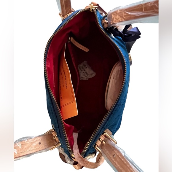 Dooney & Bourke Vintage Blue Handbag - Picture 6 of 13